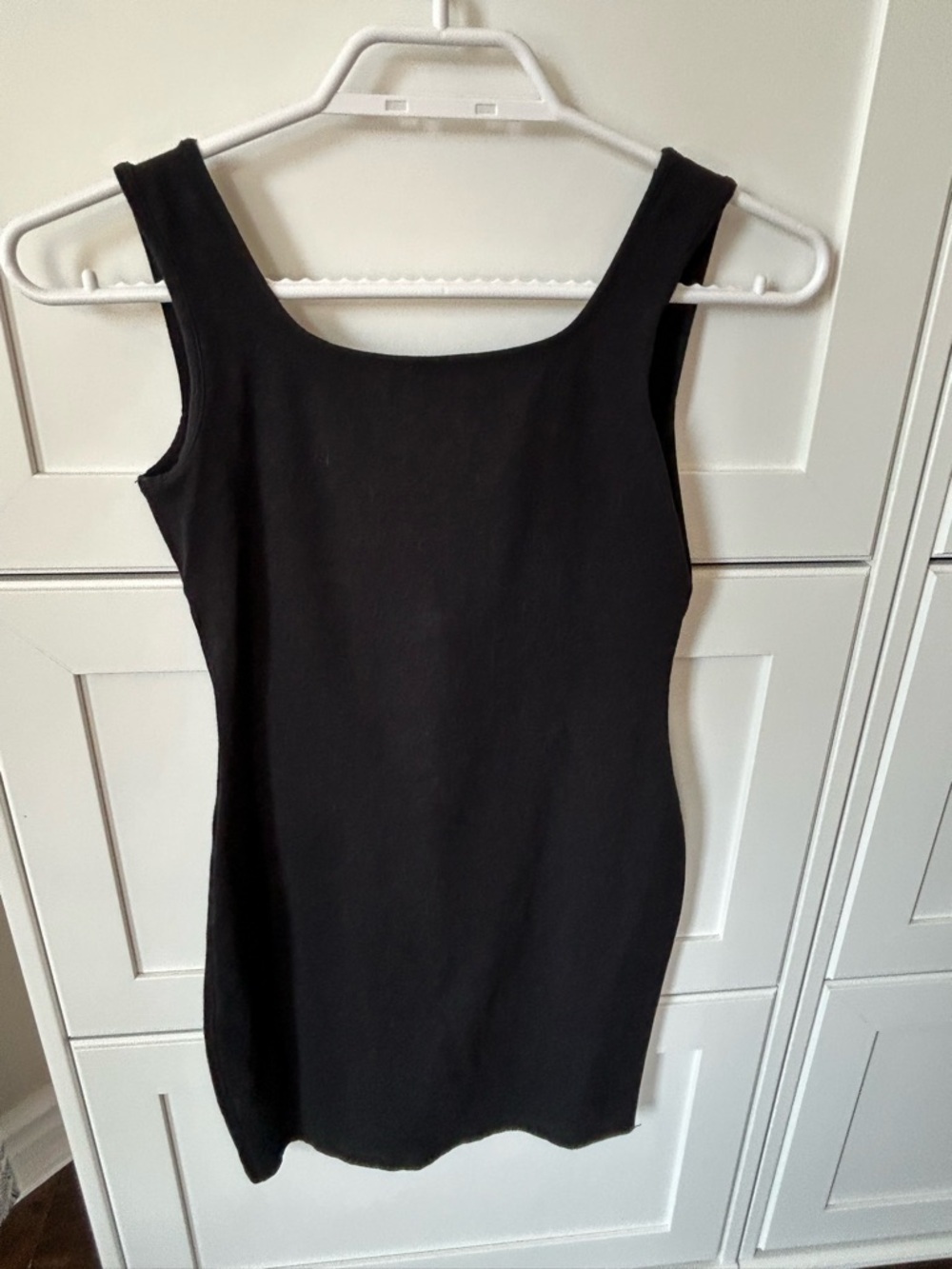 Wild Fable Black Bodycon Ribbed Tank Midi Dress - Picture 3 of 6